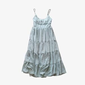 Elegant Light Blue Maxi Dress